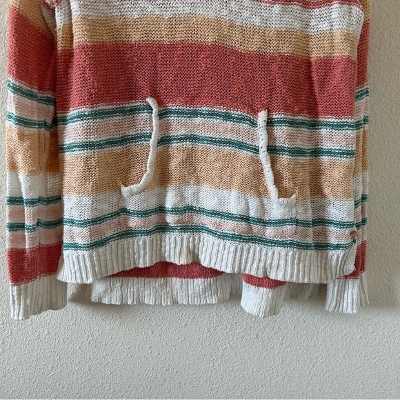 Roxy Women’s Knit Pull Over Hoodie Small Beachy Vacation surf Coverup Cruise - Picture 2 of 13